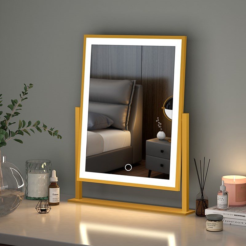 Illuminated Makeup Mirror with Adjustable Lighting