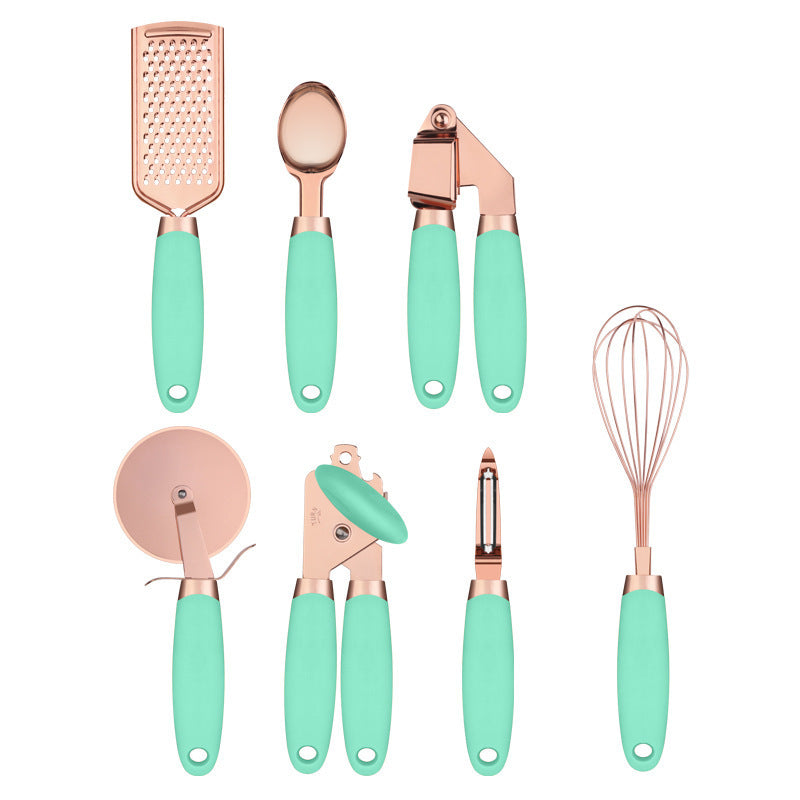 Rose Gold Kitchen Tool Set - Stylish & Durable