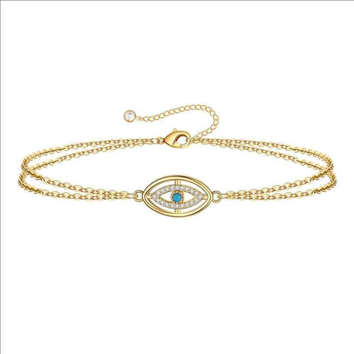 Minimal Evil Eye Bracelet