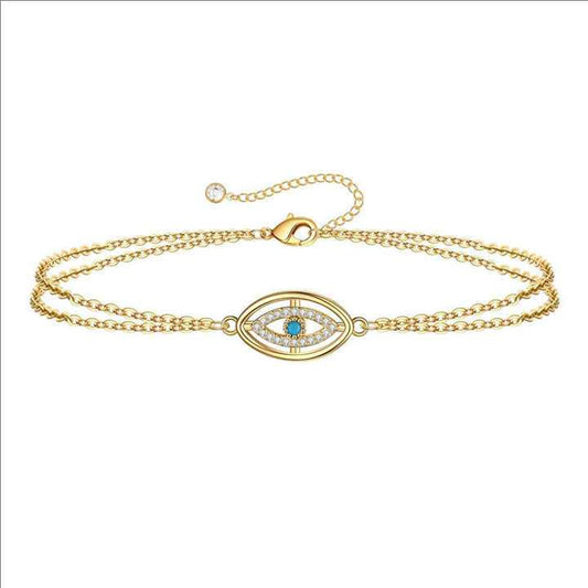 Minimal Evil Eye Bracelet