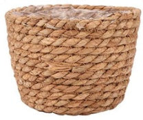 Storage Basket Plant Flower Pot Straw Seaweed Weaving Mechanism Amazon Size Plant Basket Interior Decorative Flower Pot