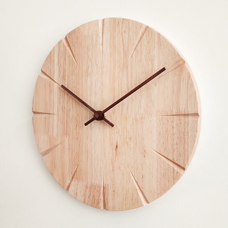 Elegant Wooden Wall Clock - Timeless Home Accent
