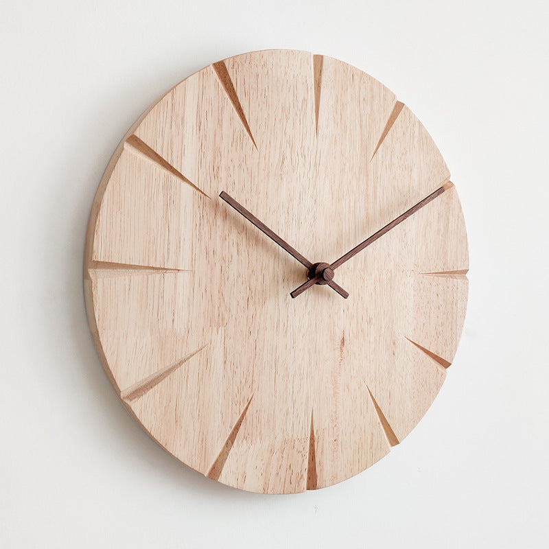 Elegant Wooden Wall Clock - Timeless Home Accent