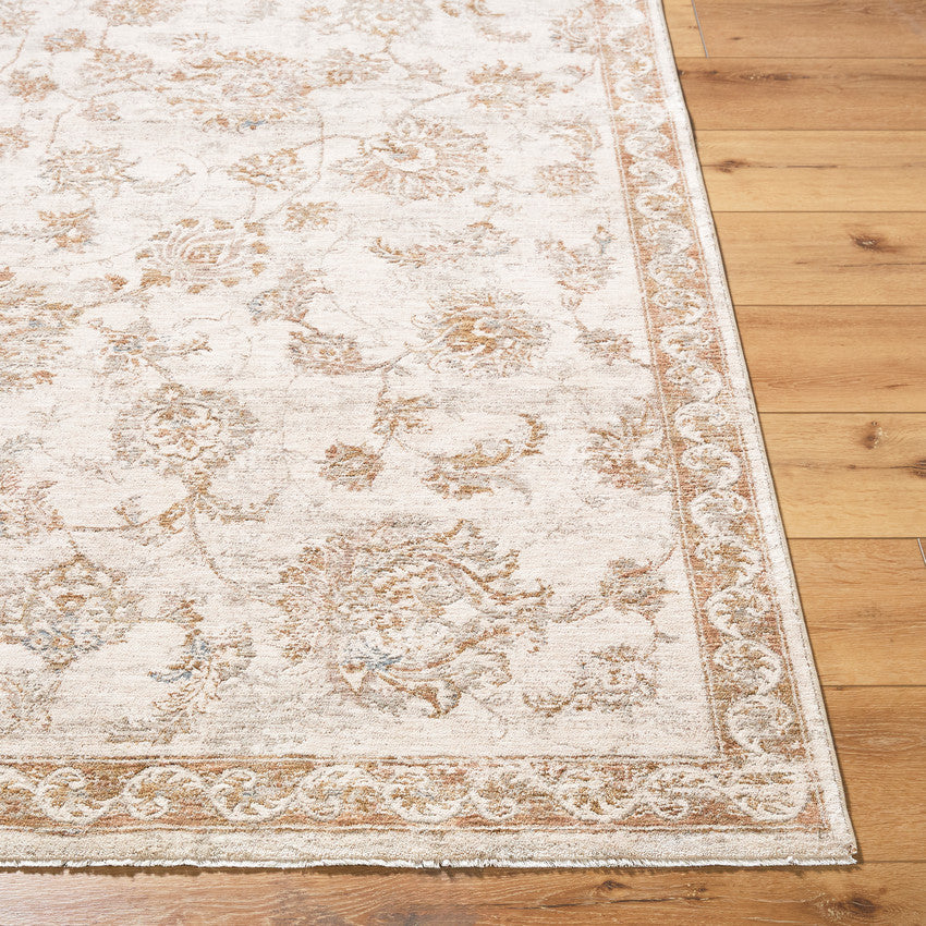 Jamell Traditional Cream Area Rug-1