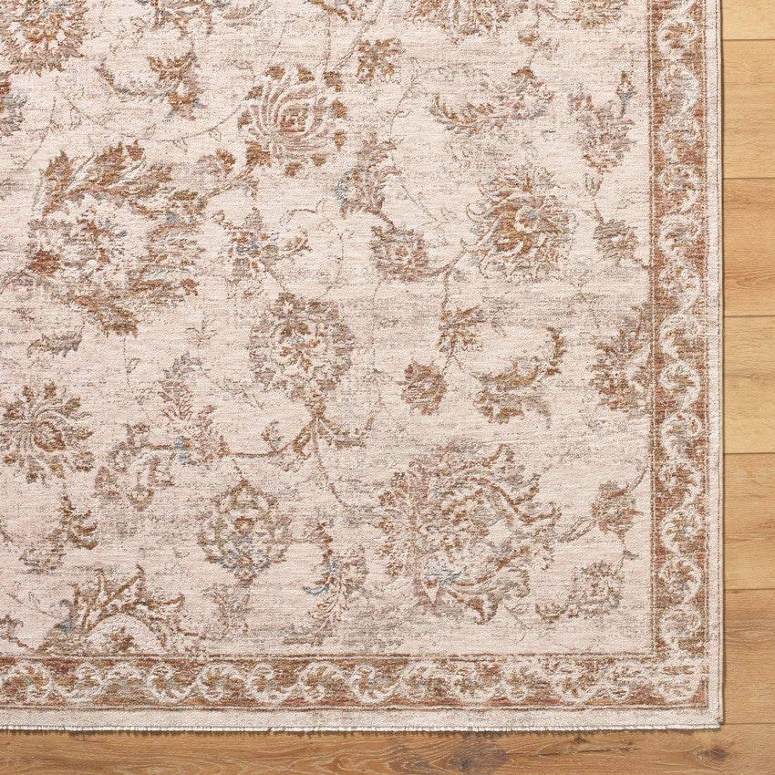 Jamell Traditional Cream Area Rug-2