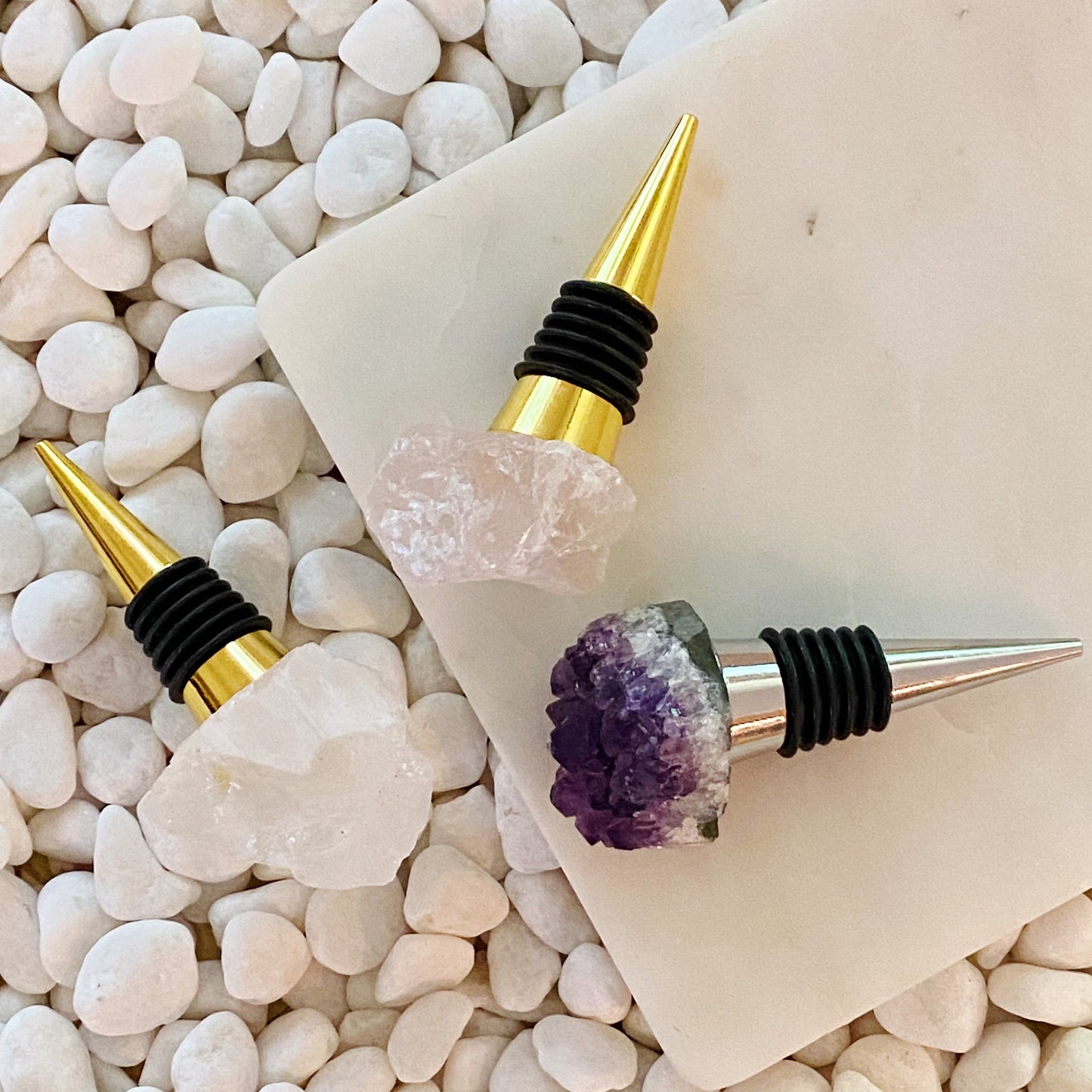Beauty of Nature Stone Wine Stopper-0