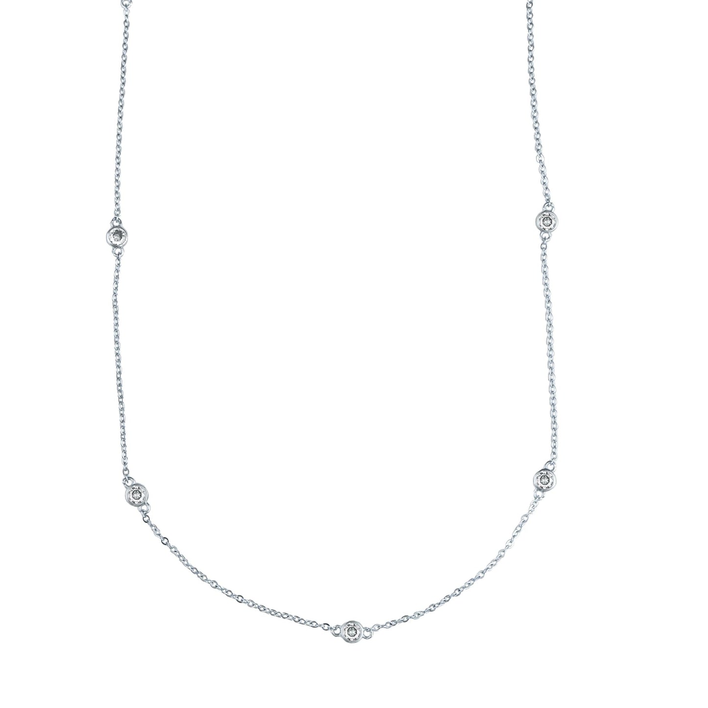 Long Round Zirconia Rollo Chain (H81)