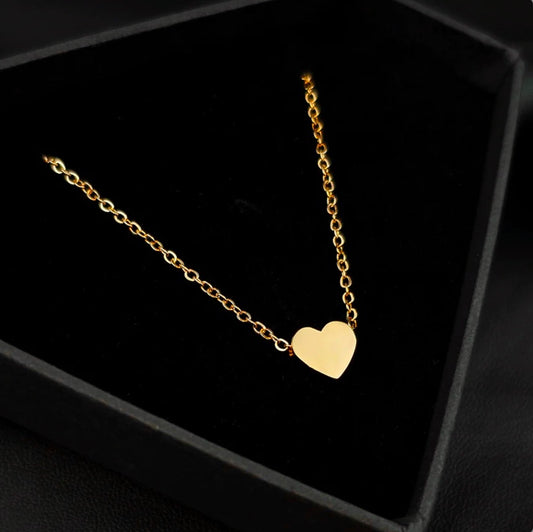 Heart Necklace and Earrings Set