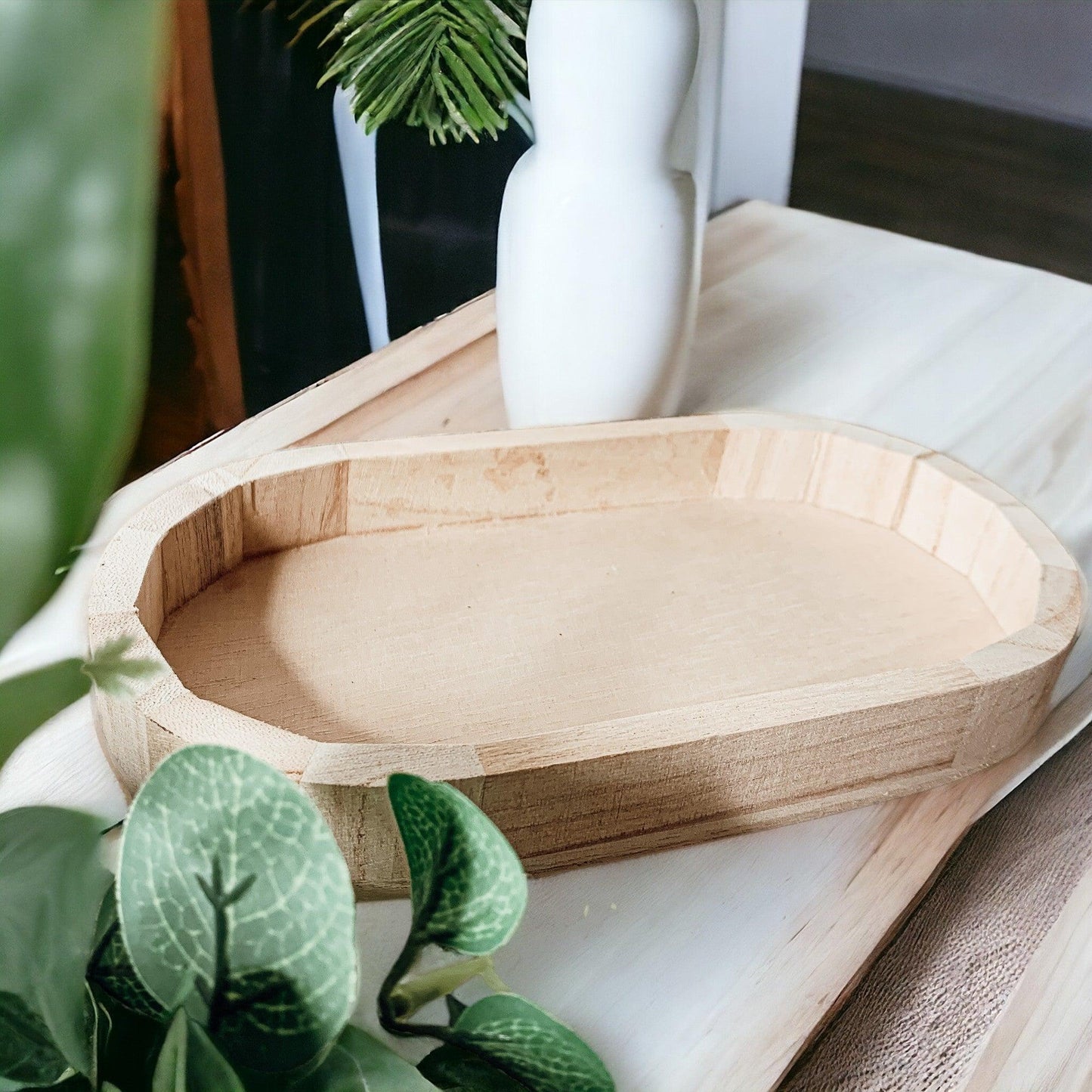 Rustic Wooden Tray - Ideal for Home Organization