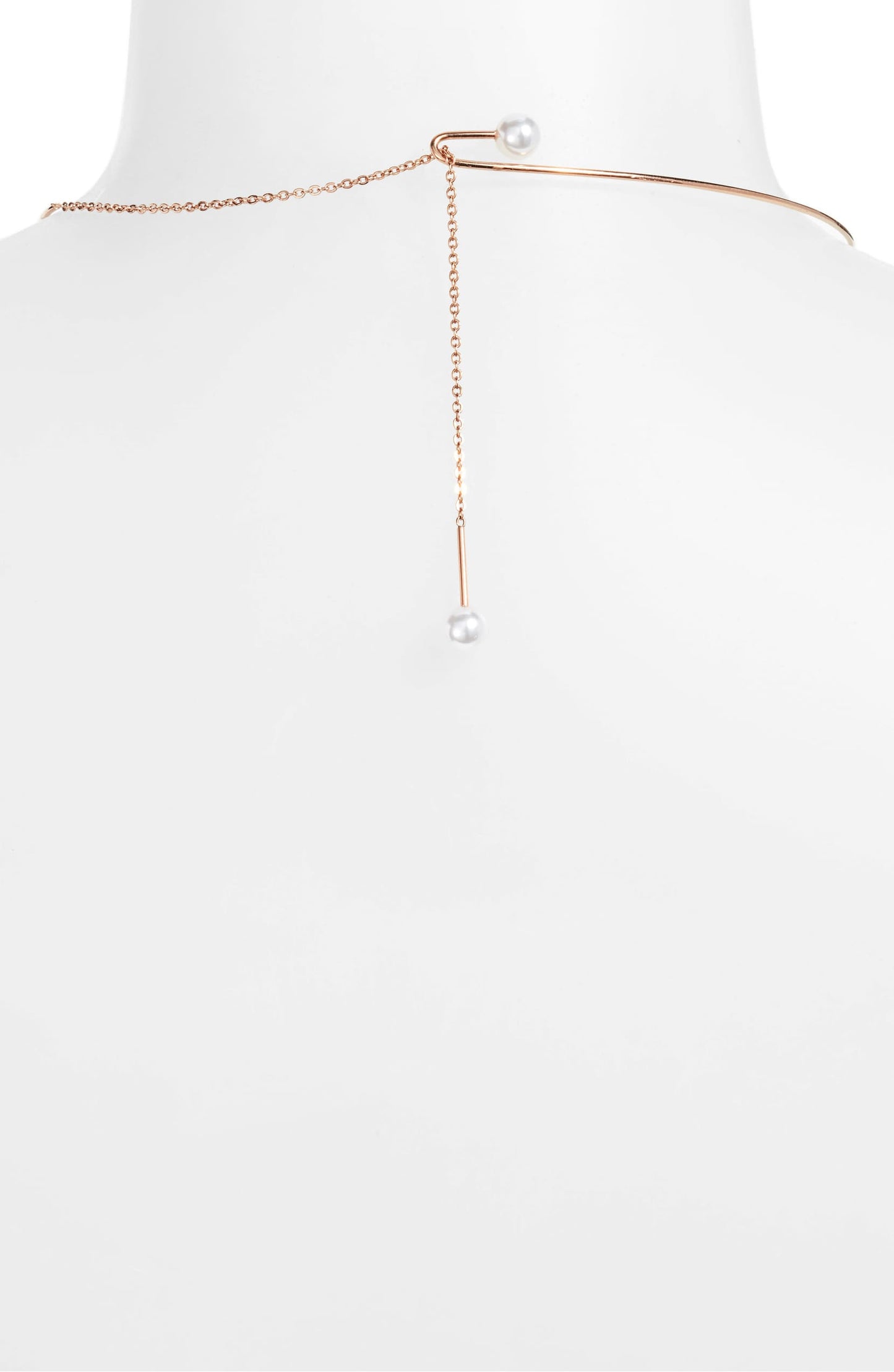 Pearl Choker Collar - Rose Gold