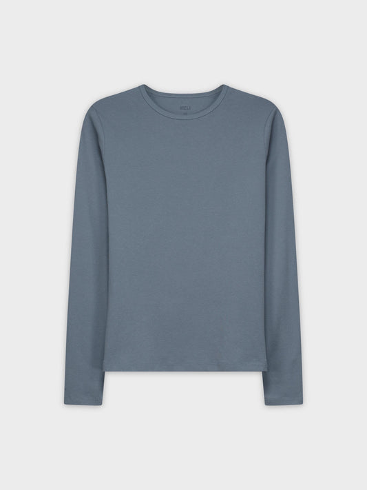 CLASSIC TEE LONG SLEEVE-DENIM BLUE