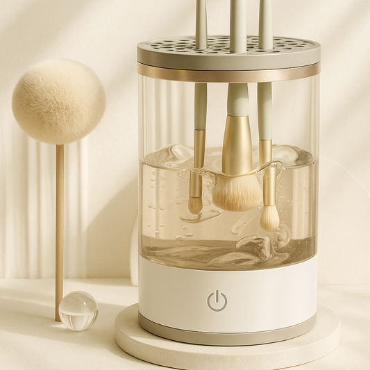 Automatic Rotating Makeup Brush Cleaner
