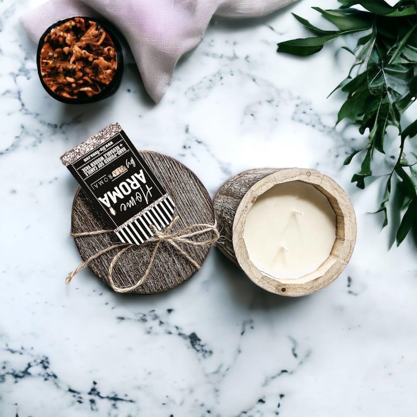 Reusable Wood Candle Vase - Multi-Use Design