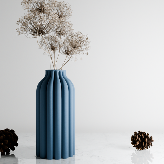 Elegant Pillar Vase - Timeless Design for Any Space