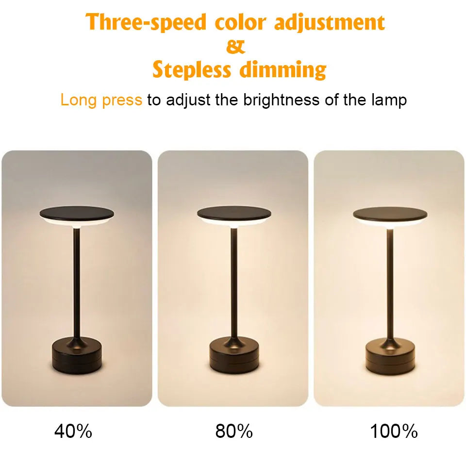Touch Sensor LED Table Lamp - Rechargeable & Stylish