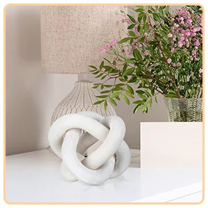 Hand-Carved Coffee Table Decor - Boho Modern Accent