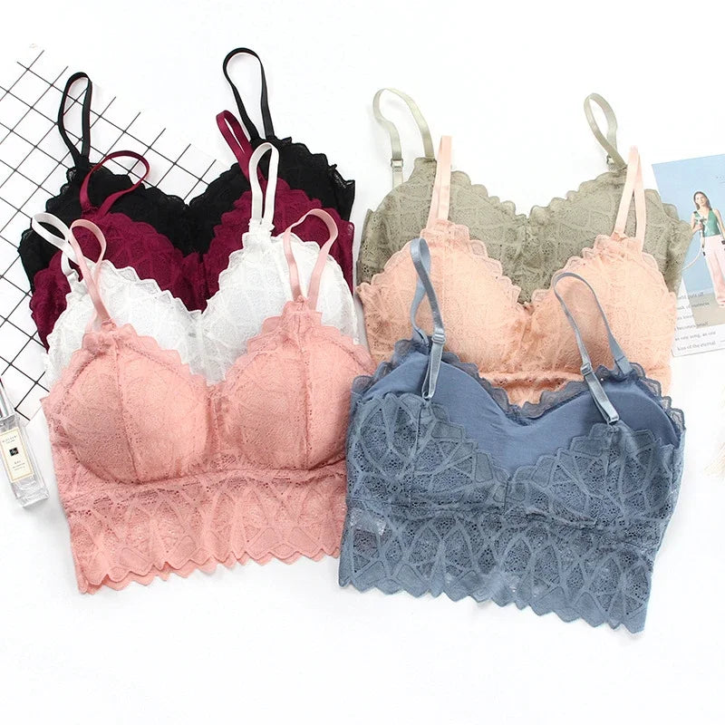 Lace Push-Up Bra Set - Wire-Free Comfort & Style