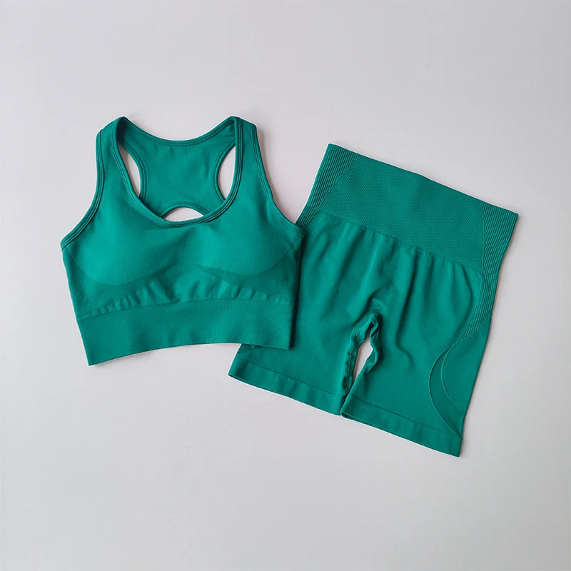 High Waist Fitness Set - Breathable & Stylish Training Gear