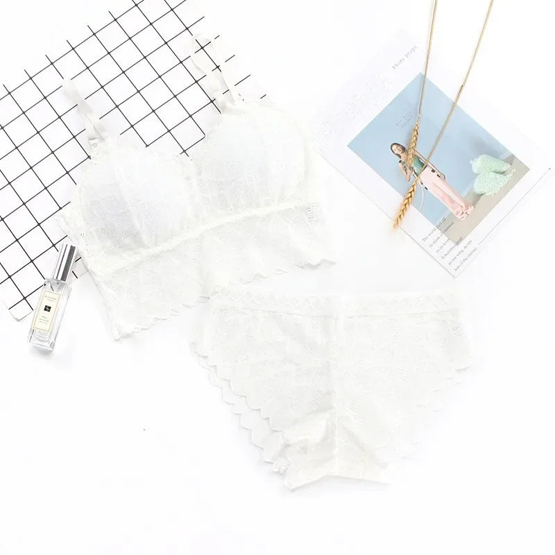 Lace Push-Up Bra Set - Wire-Free Comfort & Style
