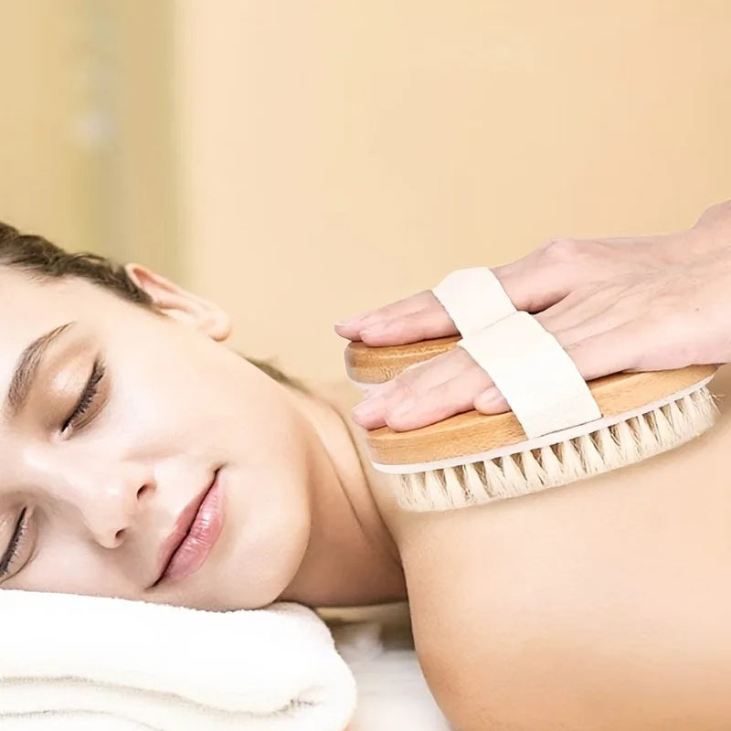 Natural Bristle Body Brush - Spa Experience at Home