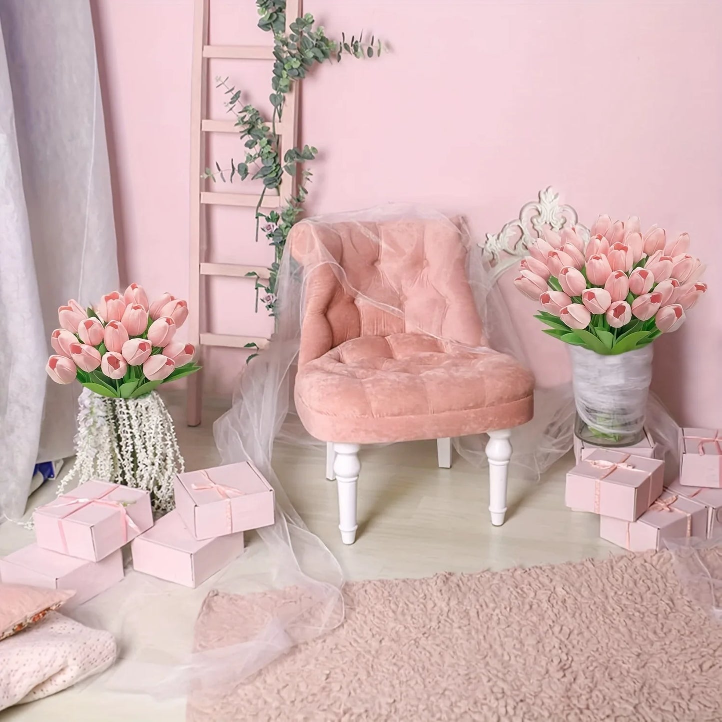 Lifelike Tulip Bouquet - Perfect for Any Occasion