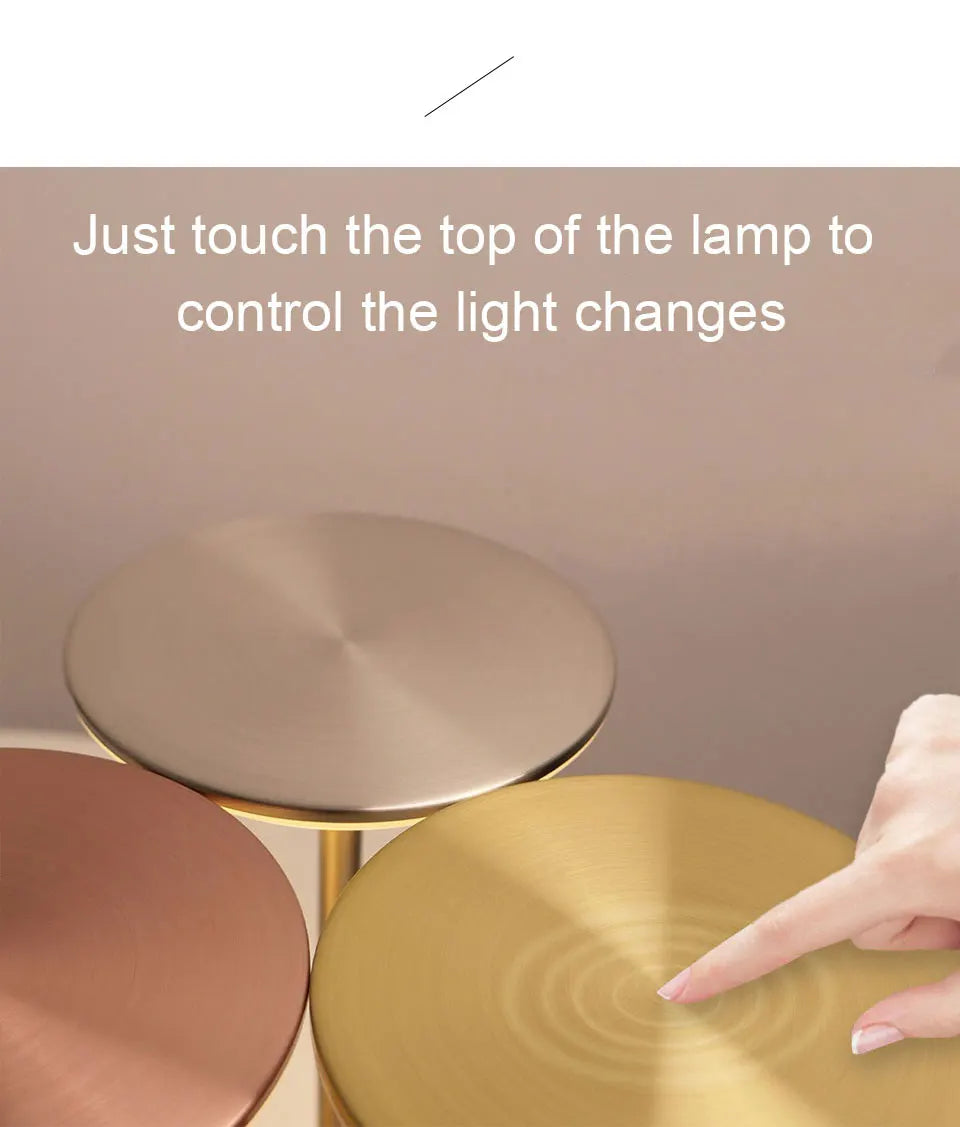 Touch Sensor LED Table Lamp - Rechargeable & Stylish