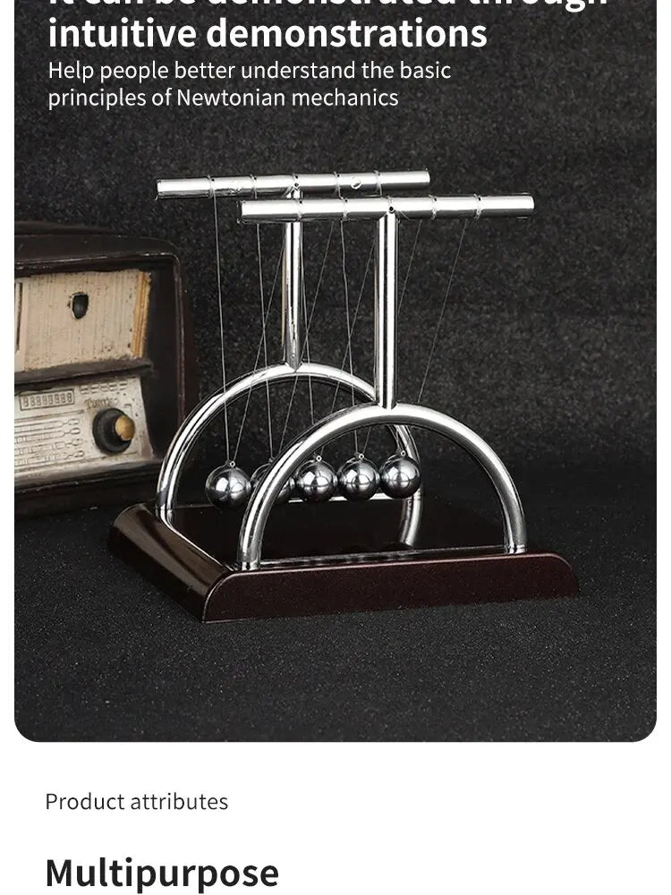Newton's Cradle - Stress Relief & Physics Education Toy