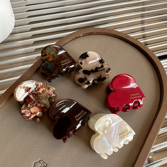Heart Shaped Hair Claw - Effortless Style for Any Occasion