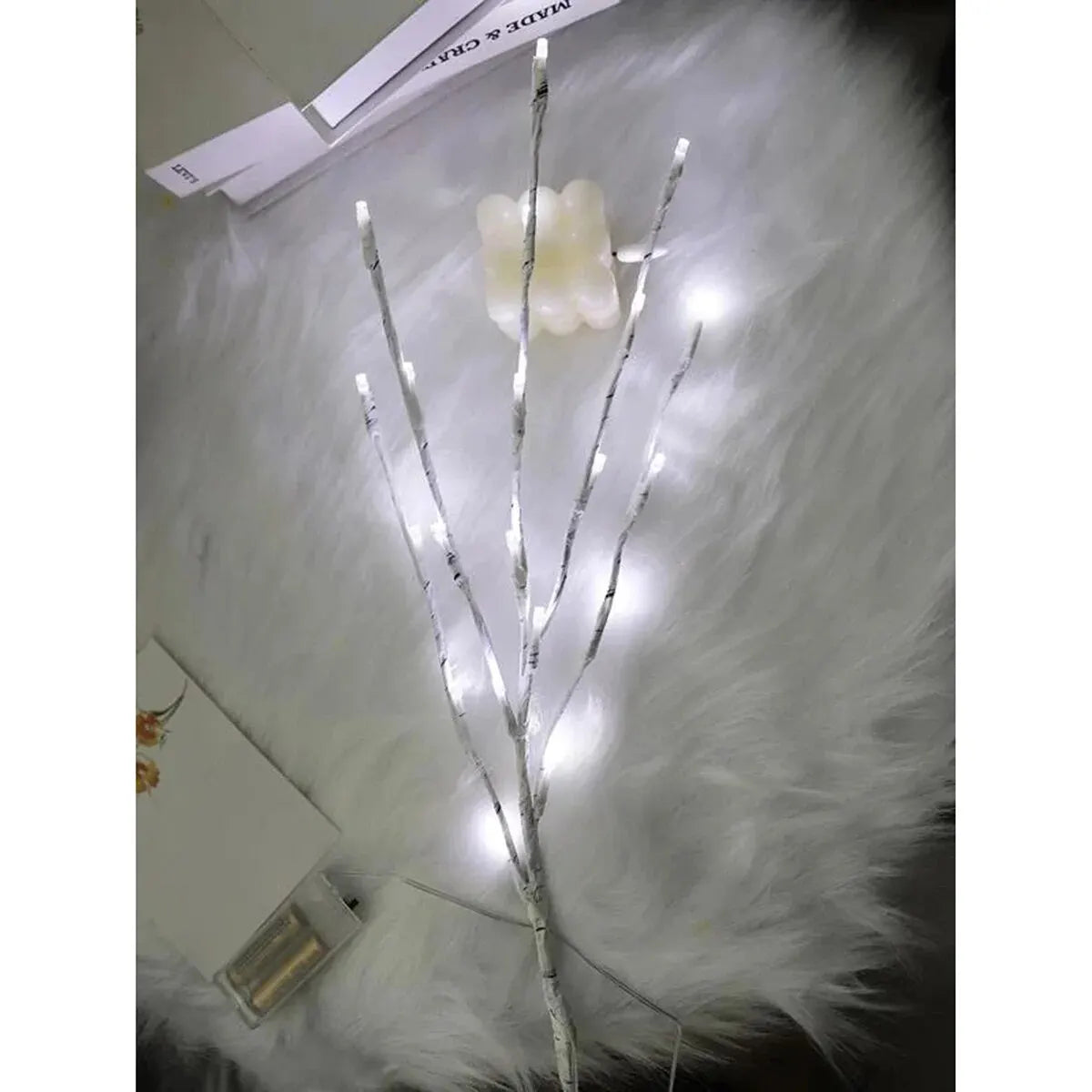 Battery-Operated Birch Branch Lights - Elegant Glow