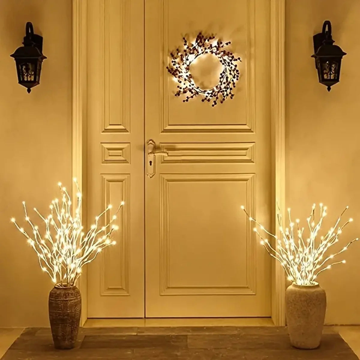Battery-Operated Birch Branch Lights - Elegant Glow