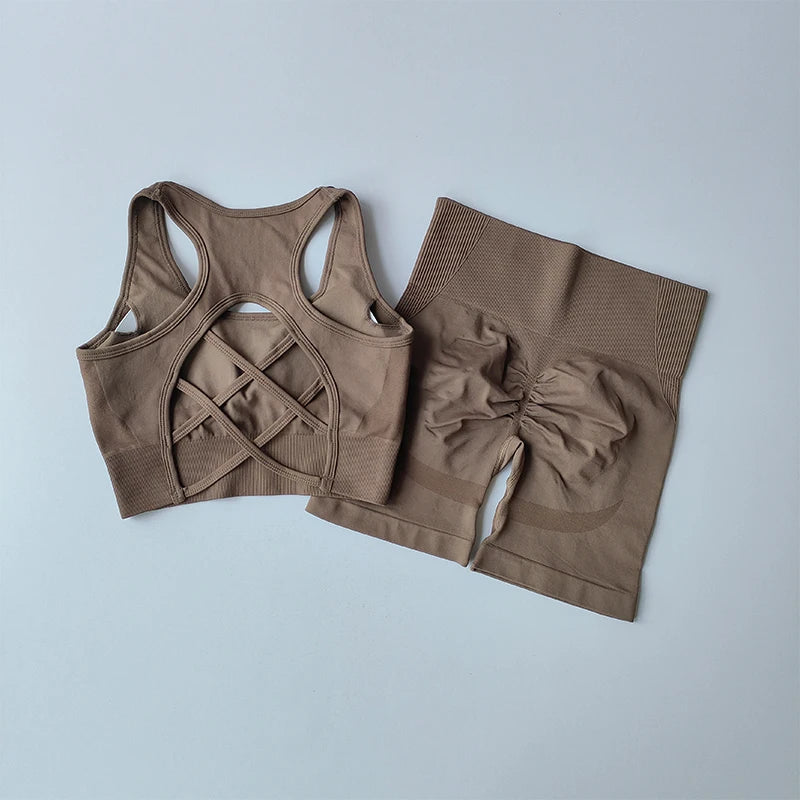 High Waist Fitness Set - Breathable & Stylish Training Gear