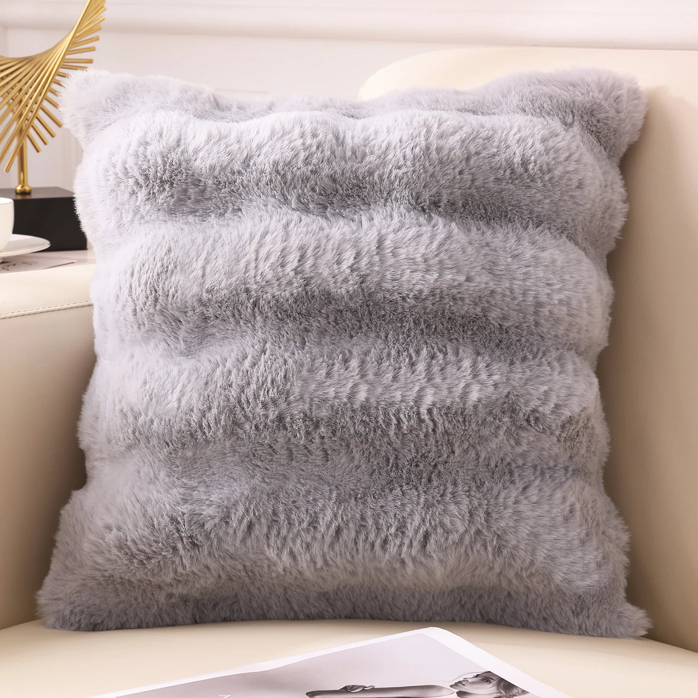 Faux Fur Cushion Covers - Soft & Stylish for Home Decor