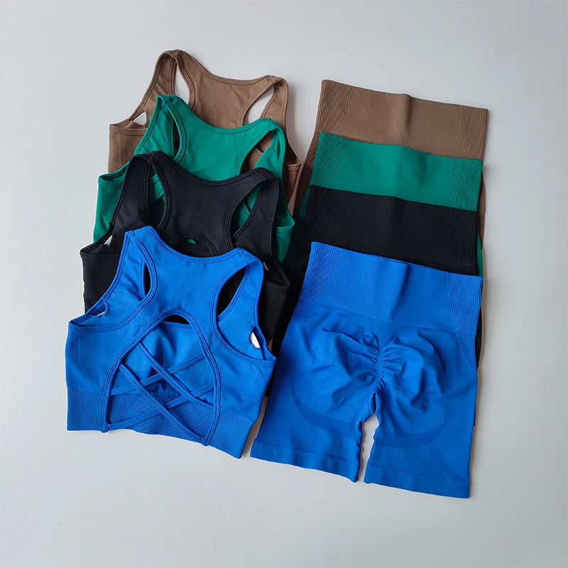 High Waist Fitness Set - Breathable & Stylish Training Gear