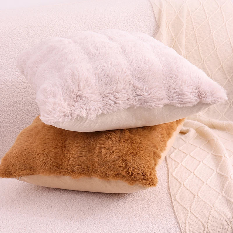 Faux Fur Cushion Covers - Soft & Stylish for Home Decor