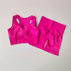 High Waist Fitness Set - Breathable & Stylish Training Gear