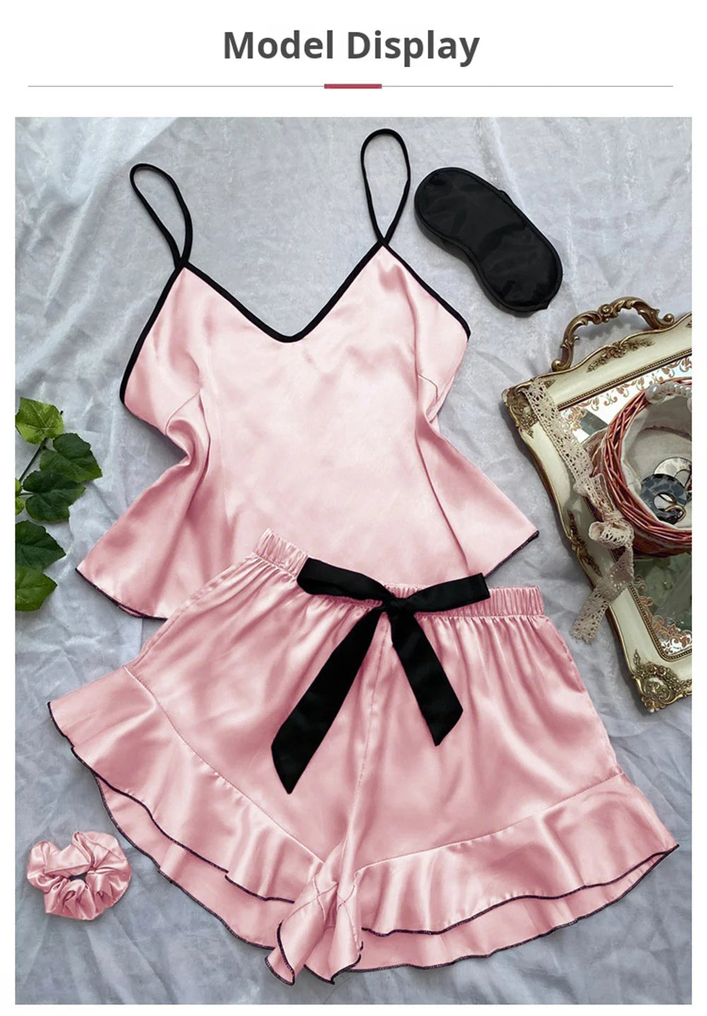 Breathable Satin Pajama Set - Chic & Comfortable