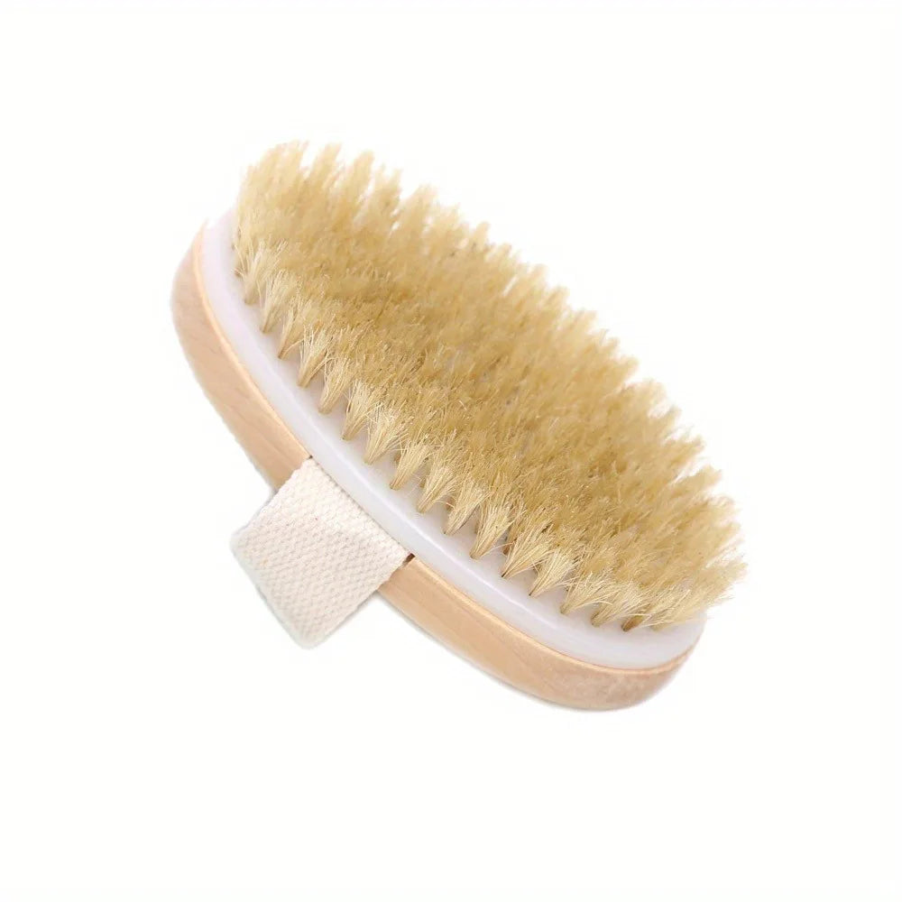 Natural Bristle Body SPA Brush - Perfect for Skin Care