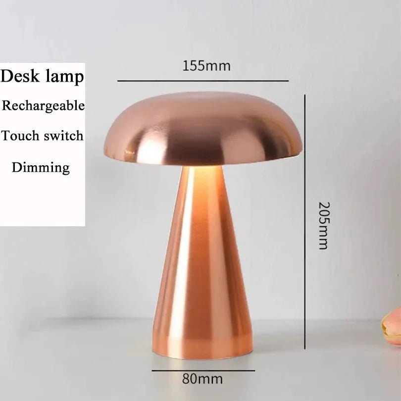 Touch Sensor LED Table Lamp - Modern & Rechargeable