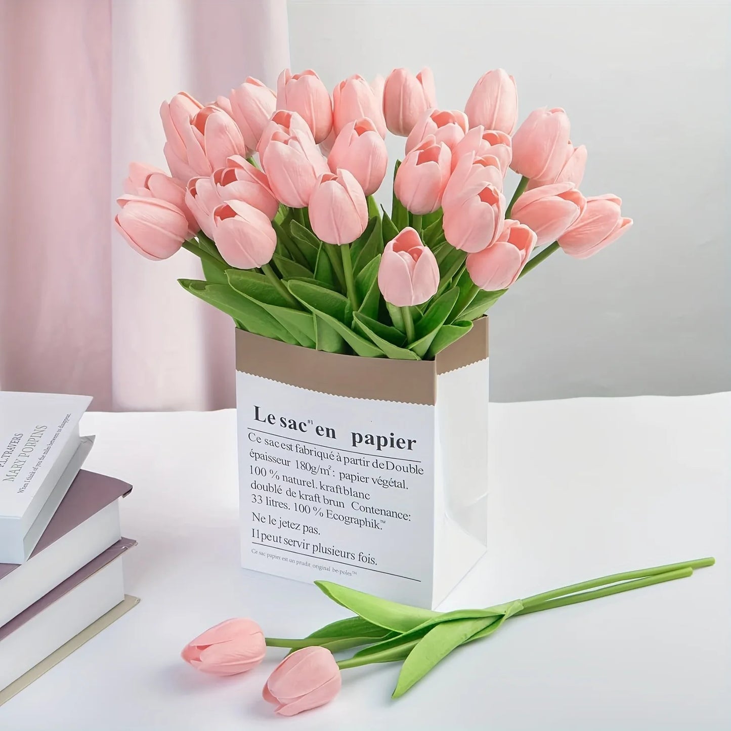 Lifelike Tulip Bouquet - Perfect for Any Occasion