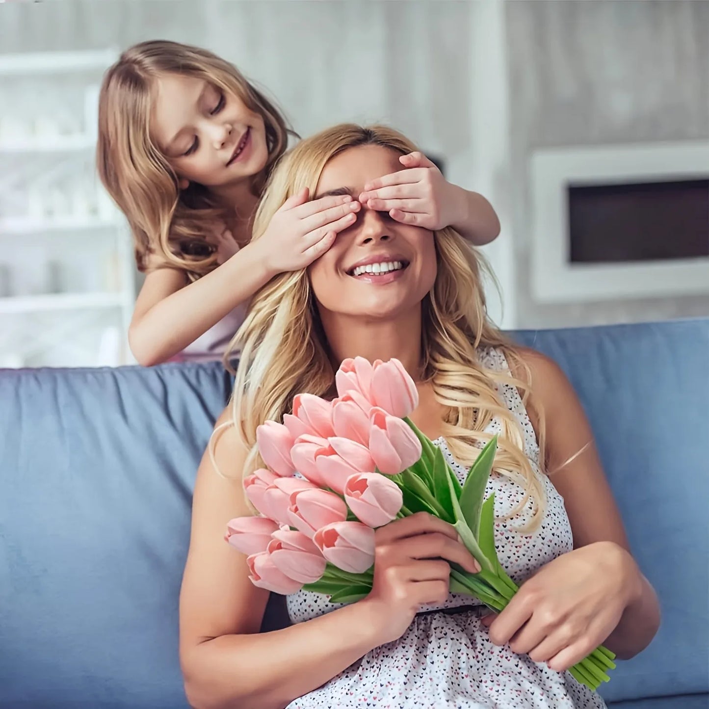 Lifelike Tulip Bouquet - Perfect for Any Occasion