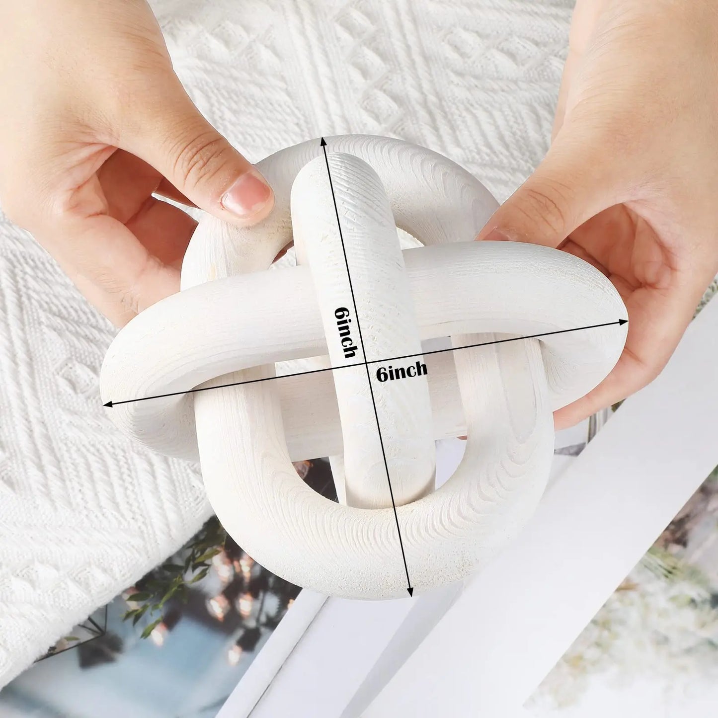 Hand-Carved Coffee Table Decor - Boho Modern Accent