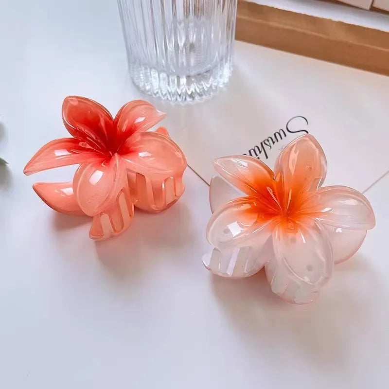 Gradient Flower Hair Accessories Set - Beach Ready Style 🌼