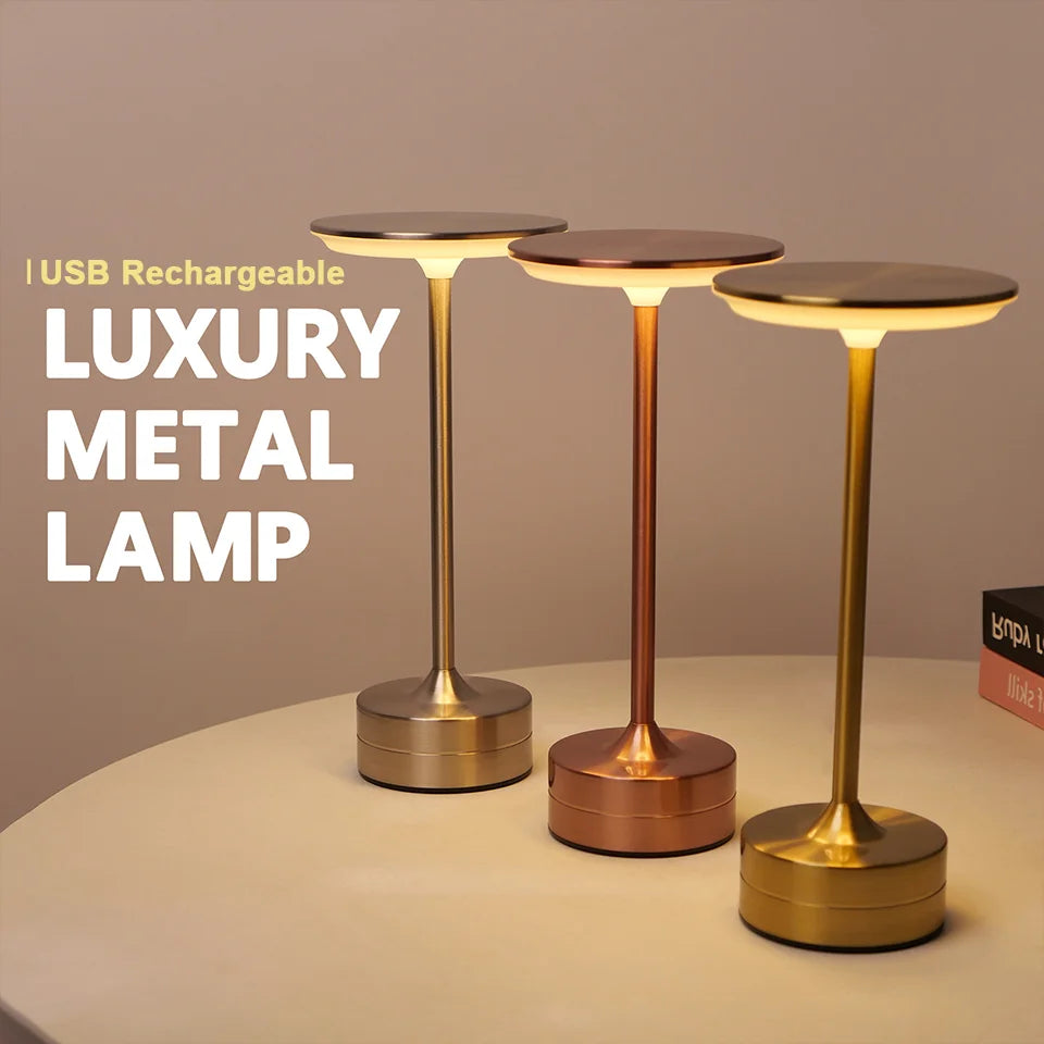 Touch Sensor LED Table Lamp - Rechargeable & Stylish