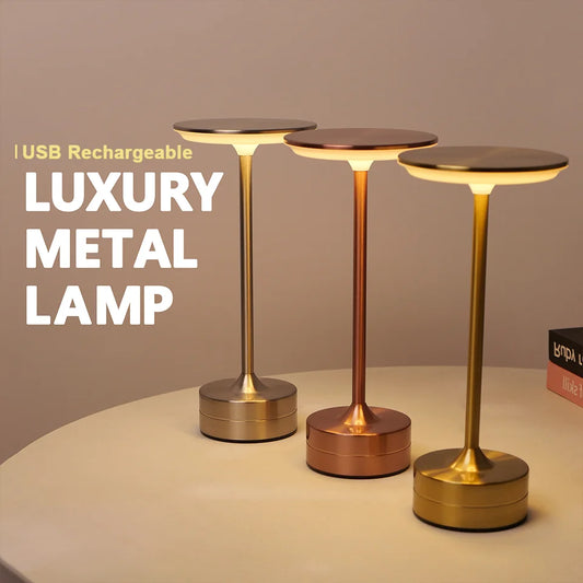 Touch Sensor LED Table Lamp - Rechargeable & Stylish