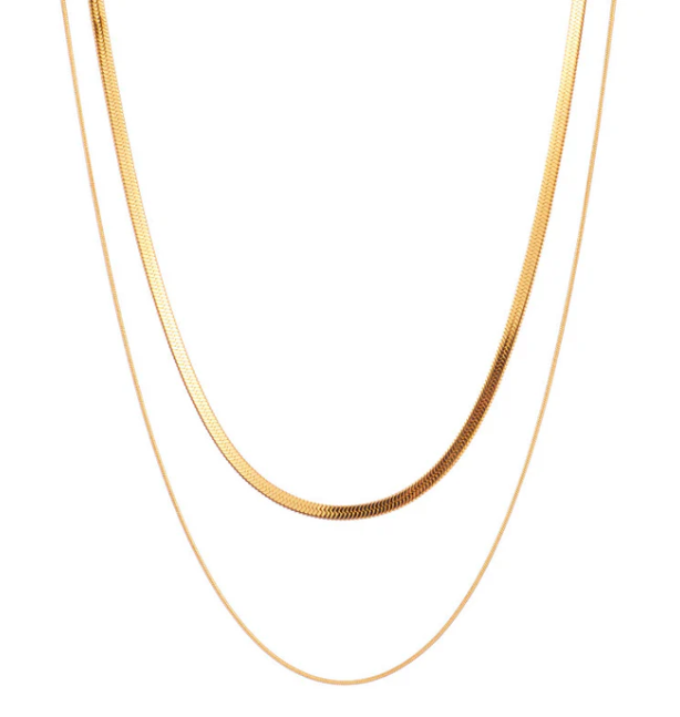 Signature Layered Snake Chain Necklace
