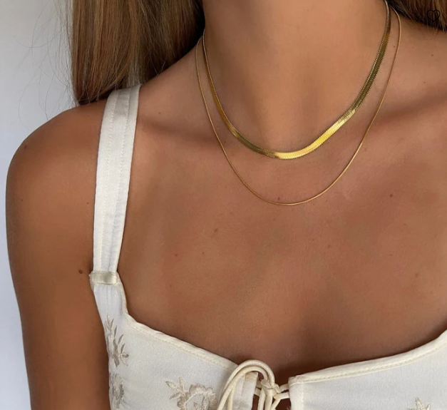 Signature Layered Snake Chain Necklace