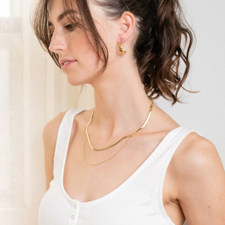 Signature Layered Snake Chain Necklace