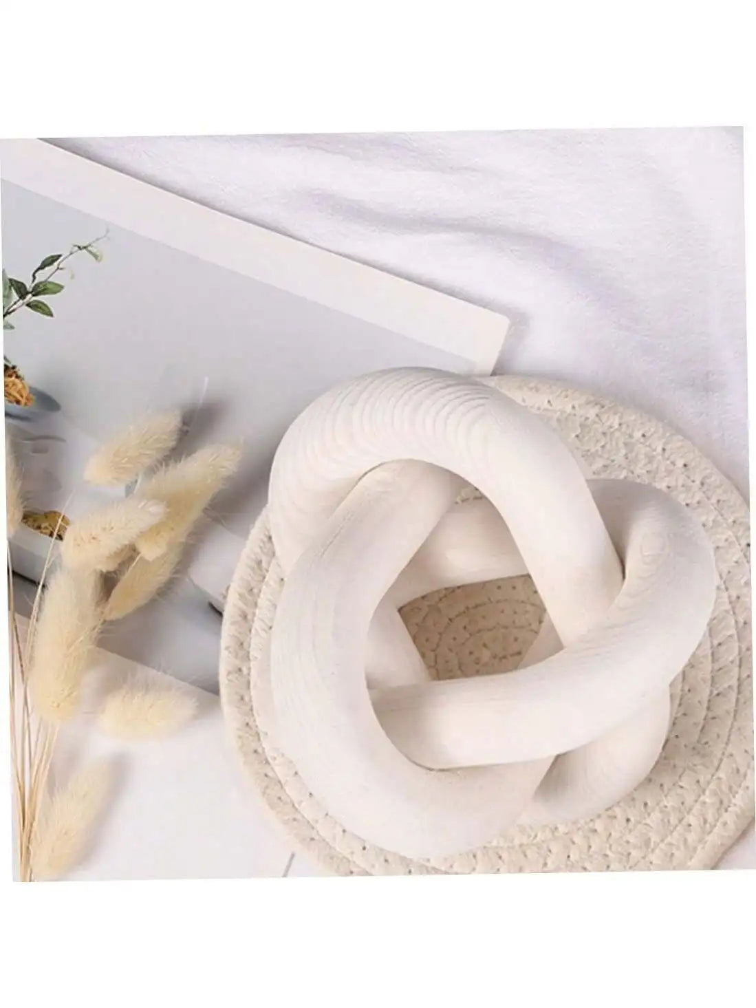 Hand-Carved Coffee Table Decor - Boho Modern Accent