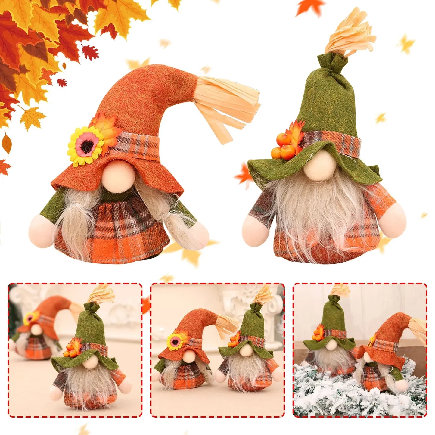 Autumn Gnome Decor - Charming Seasonal Home Accent