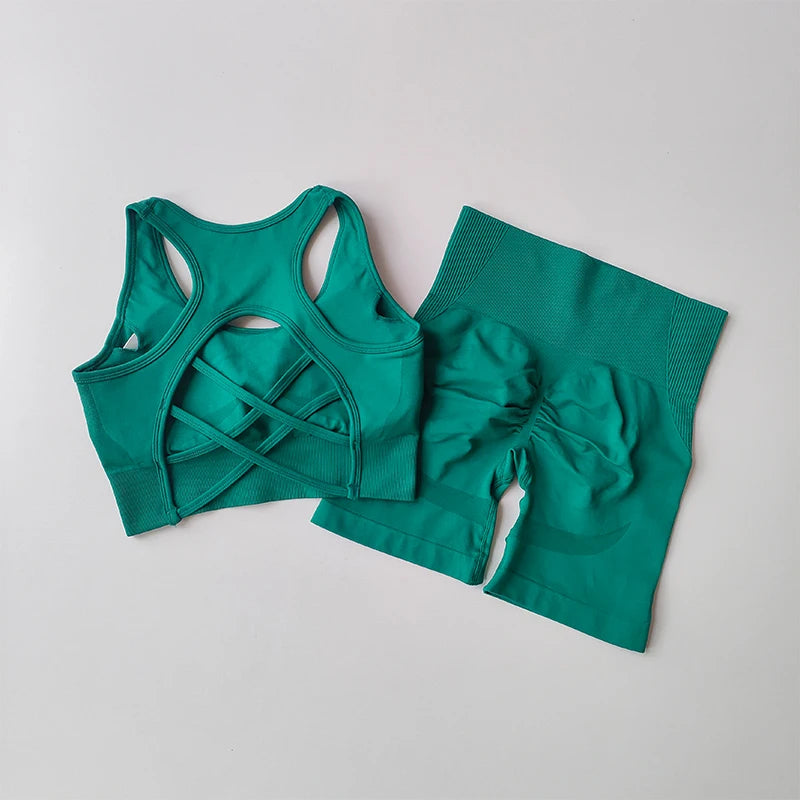 High Waist Fitness Set - Breathable & Stylish Training Gear